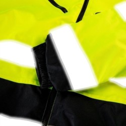 Kurtka robocza ocieplana ostrzegawcza zółta, rozmiar xl