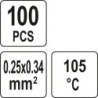 Zestaw rurek termokurczliwych z cyną 0.25-0.34mm2., 100szt