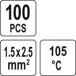 Zestaw rurek termokurczliwych z cyną 1.5-2.5mm2., 100szt