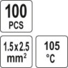 Zestaw rurek termokurczliwych z cyną 1.5-2.5mm2., 100szt