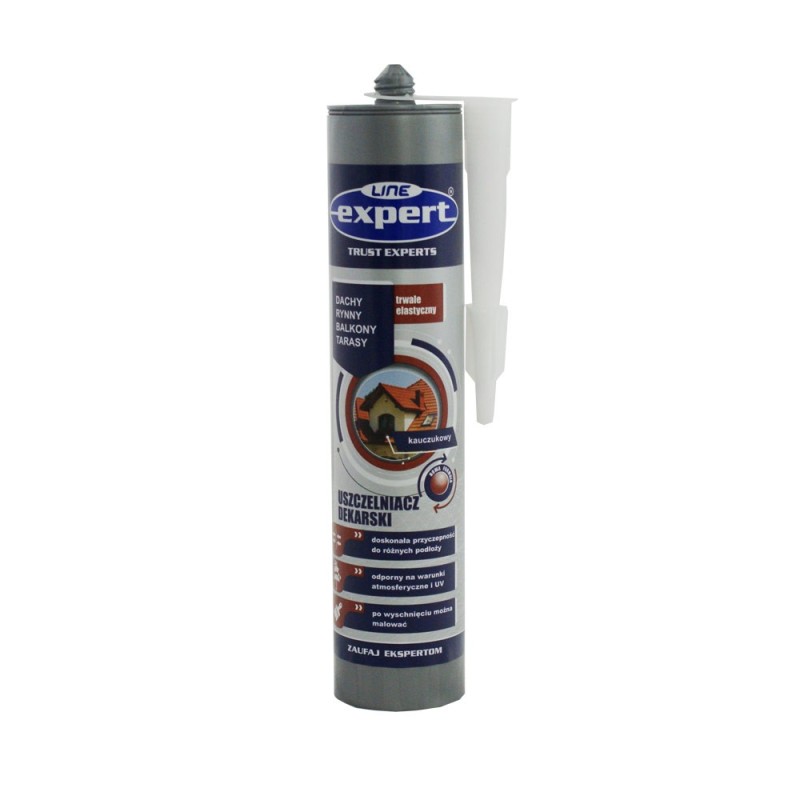 Uszczelniacz dekarski kauczukowy expert czarny 280ml