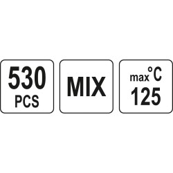 Zestaw rurek termokurczliwych 530szt