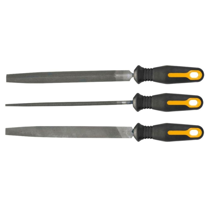 Pilniki do metalu komplet 3-sztukowy 200mm