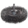 Szczotka tarczowa drut stalowy trzpień 6mm, fi100mm