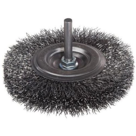 Szczotka tarczowa drut stalowy trzpień 6mm fi60mm