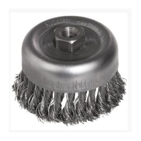 Szczotka doczołowa drut splatany techniczny m-14, fi75mm
