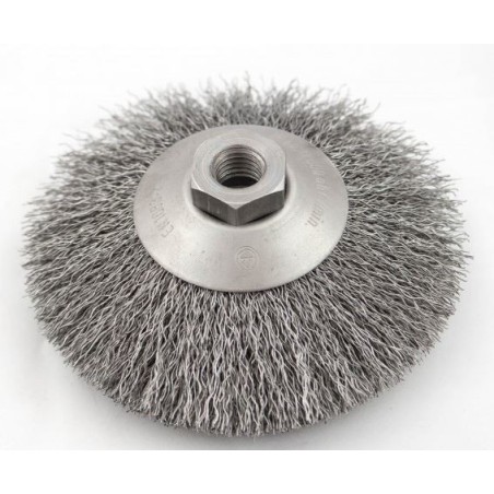 Szczotka tarczowo-kątowa drut stalowy m-14, fi100mm