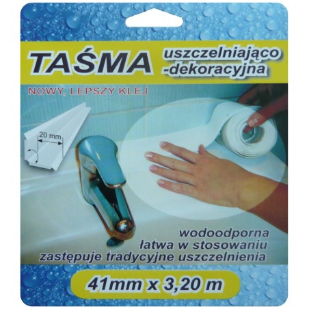 Taśma wykończeniowa 41mm biała