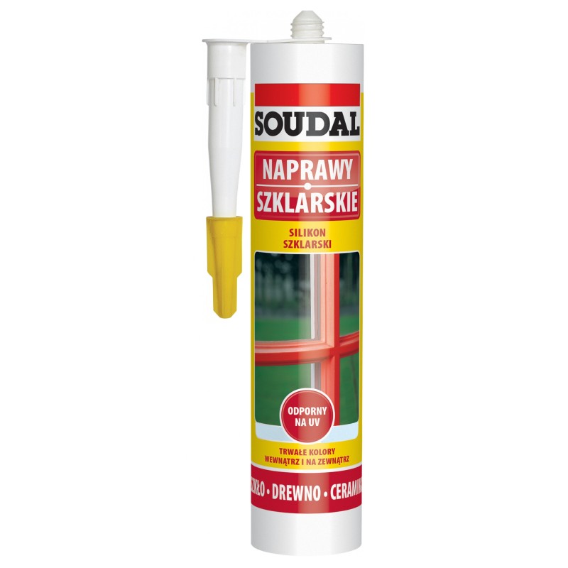 Silikon szklarski soudal 280ml brazowy