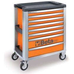Wózek narzędziowy c39 alu 8 szuflad pomarańczowy