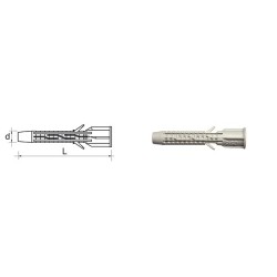 Koszulka uniwersalna z kołnierzem nylon 14x75mm