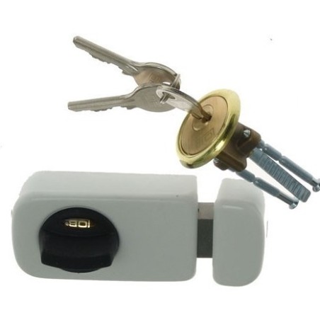 Zamek nawierzchniowy 3 klucze tb61 60mm biały