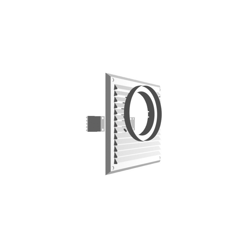 Kratka do pochłaniacza 215x215mm fi100mm biała