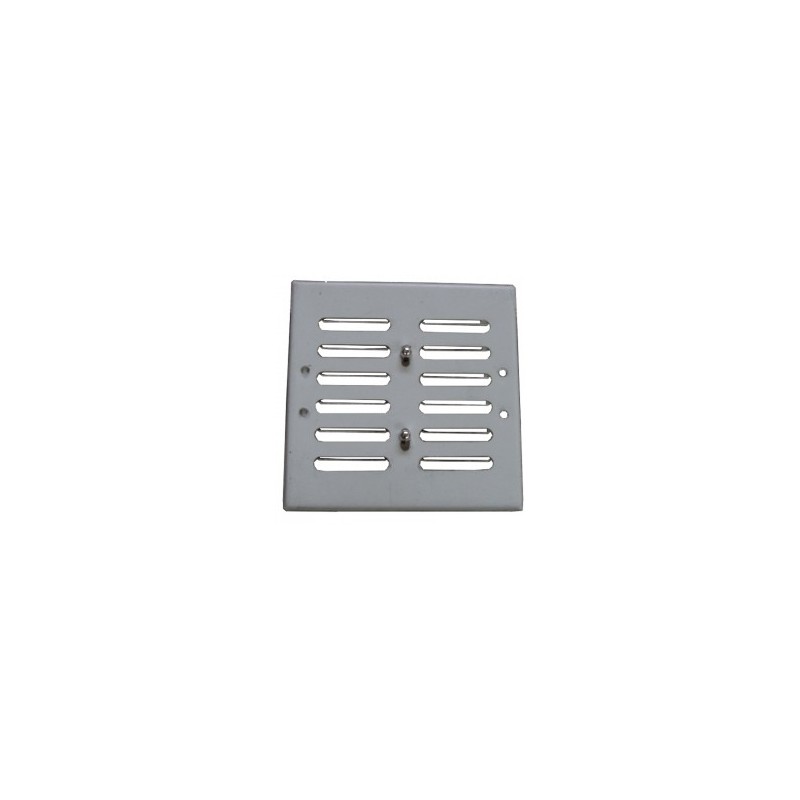 Kratka metalowa z szyldem nierdzewnym 14x14cm i żaluzją