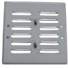 Kratka metalowa z szyldem nierdzewnym 14x14cm i żaluzją