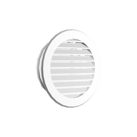 Kratka okragła fi80 115mm biała