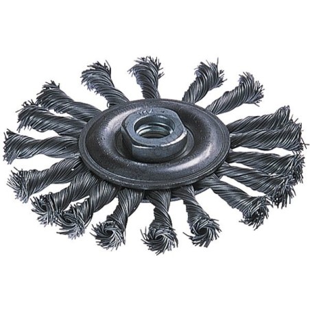 Szczotka tarczowa 115mm/m14 wolfcraft drut splatany