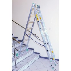 Drabina aluminiowa 3-elementowa 675cm 10+10+10 szczebli