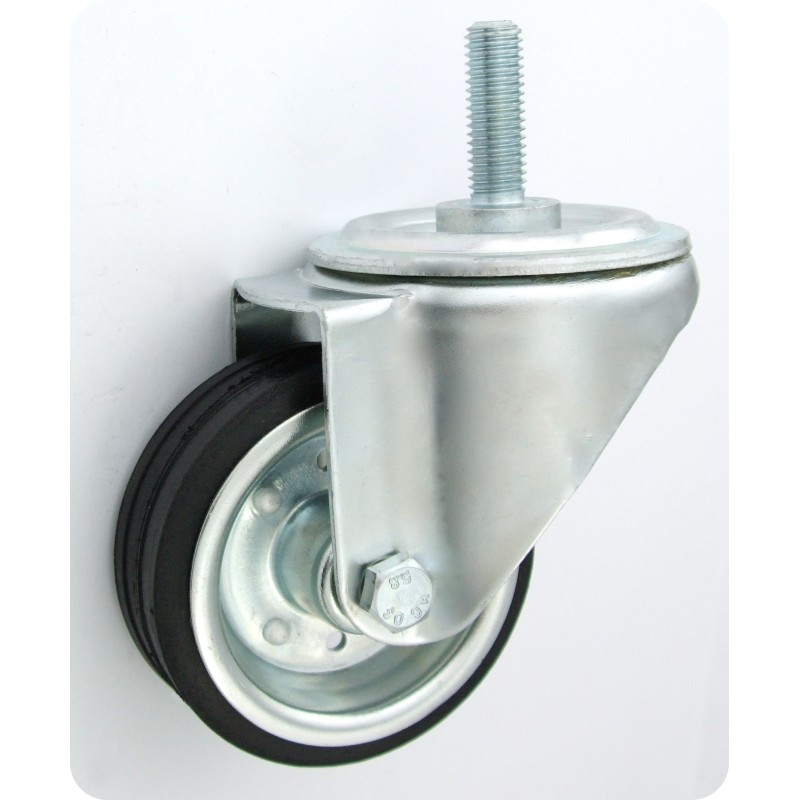 Koło metal-guma 80mm obudowa z trzpieniem 5