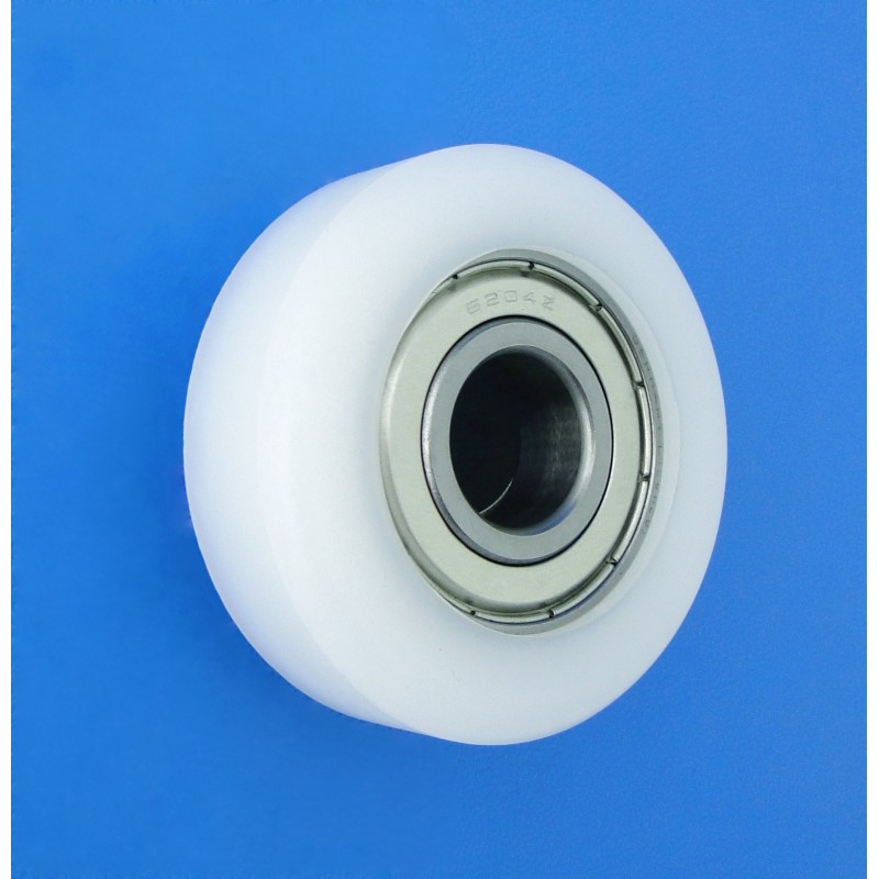 Rolka z tworzywa 68.5mm łożyskowana r-68,5