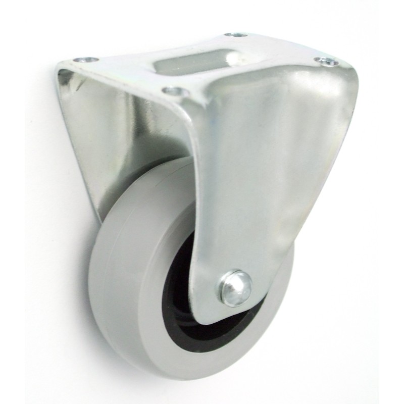 Koło meblowe tworzywo+guma 50mm obudowa stała m53t