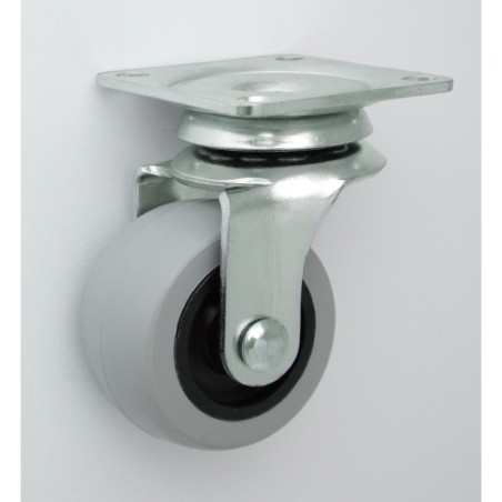 Koło meblowe tworzywo+guma 40mm obudowa skrętna m42t
