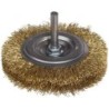 Szczotka tarczowa drut mosiężny trzpień 6mm fi50mm