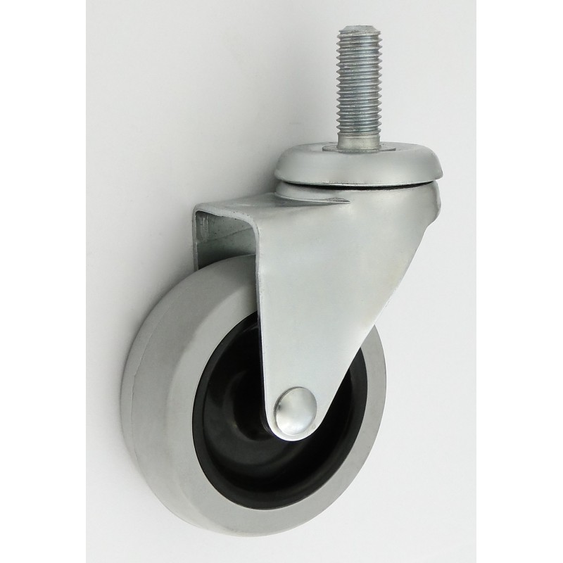 Koło meblowe tworzywo+guma 72mm obudowa z trzpieniem m74t