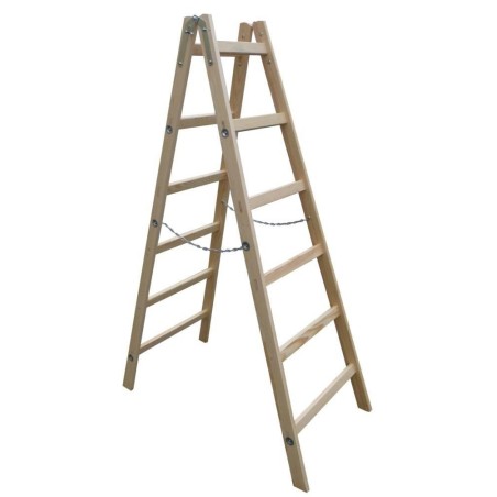Drabina drewniana rozstawna 10 szczebli 313cm