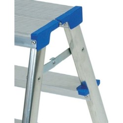 Drabina aluminiowa dwustronna 90cm 3 stopnie + podest