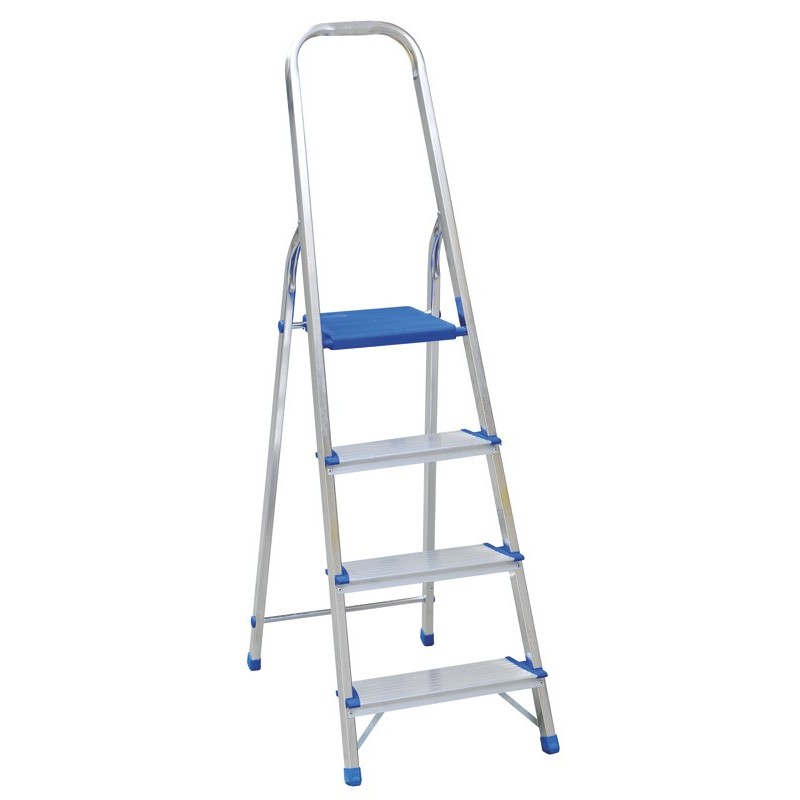 Drabina aluminiowa wolnostojąca 154cm 3 stopnie + podest