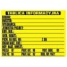 Tablica informacyjna budowlana 690x460mm