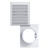Kratka z wyjściem rurowym biała 175x215mm fi100mm